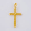 Dije Cruz Malla Latina 1.35 g / 1 1/2 in Oro Amarillo 18K