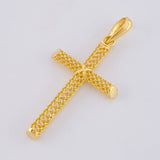 Dije Cruz Malla Latina 1.35 g / 1 1/2 in Oro Amarillo 18K