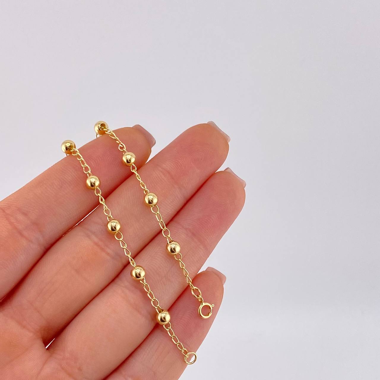 Pulso Tipo Militar 2.25 g / 7 1/4 in / 4 mm Oro Amarillo 18K