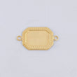 Herraje Placa Marco Bordeado 0.65 g / 3/4 in Oro Amarillo 18K