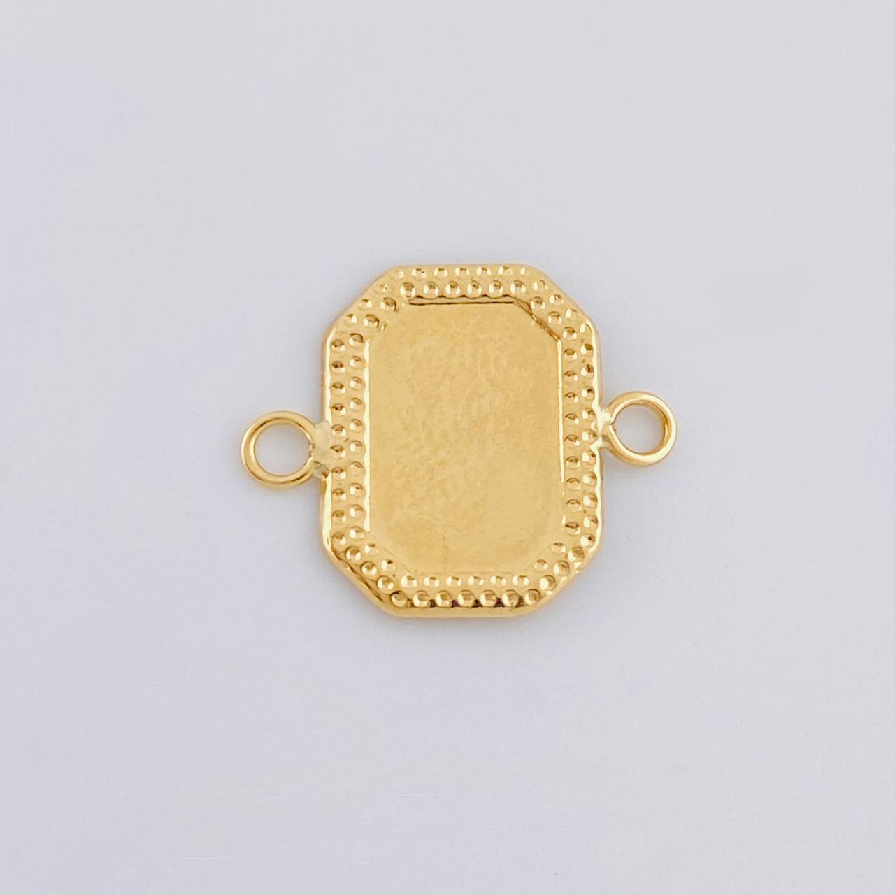 Charm Plate Framed Edge 0.7 g / 3/4 in 18K Yellow Gold