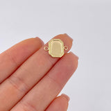 Herraje Placa Marco Bordeado 0.45 g / 3/4 in Oro Amarillo 18K