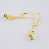 Candongas Lagrima Gota 1.55g / 1 1/2 in Oro Amarillo 18K