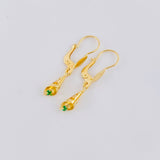 Candongas Lagrima Gota 1.2 g / 3 cm Oro Amarillo 18K