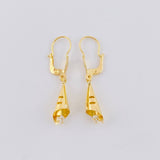 Candongas Lagrima Gota 1.7 g / 3.5 cm Oro Amarillo 18K