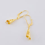 Candongas Lagrima Gota 1.7 g / 3.5 cm Oro Amarillo 18K