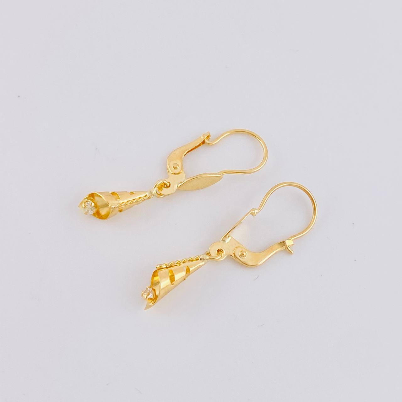 Candongas Lagrima Gota 1.15g / 3/4 in Oro Amarillo 18K