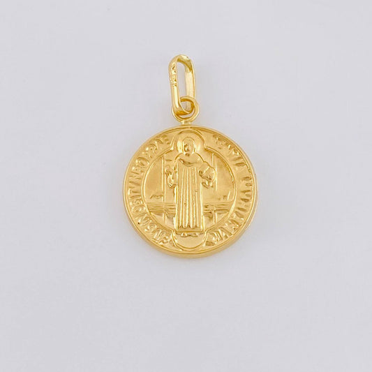 Dije San Benito 1 g / 1 in Oro Amarillo 18K