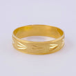 Custom Made to Order Diamond Cut Junco Ring 4gr / Matte Relief Yellow Gold 18K