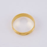 Custom Made to Order Diamond Cut Junco Ring 4gr / Matte Relief Yellow Gold 18K