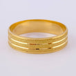 Anillo Argolla Triple Linea Mate 2.4 g / T6 1/2 Oro Amarillo 18K