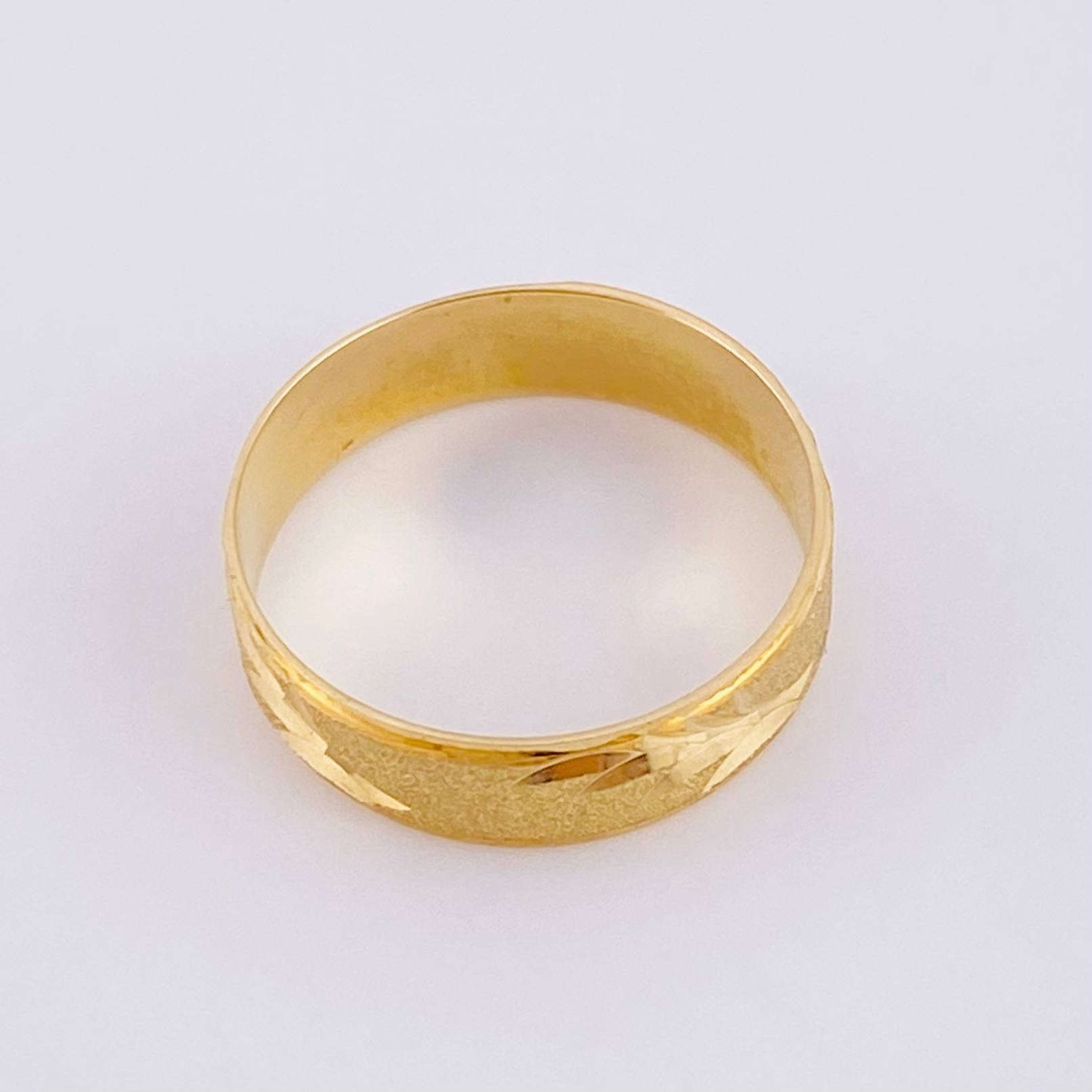Anillo Argolla Abedul Mate 3.15 g / T9 1/4 Oro Amarillo 18K