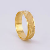 Anillo Argolla Abedul Mate 2.25 g / T7 1/2 Oro Amarillo 18K