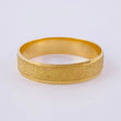 Anillo Argolla Diamantada Carril Mate 2.65 g / T6 3/4 Oro Amarillo 18K