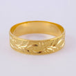 Anillo Argolla liana de hidra mate 3.25g / T7 3/4 Oro Amarillo 18K