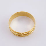 Anillo Argolla liana de hidra mate 3.1g / T6 1/4 Oro Amarillo 18K