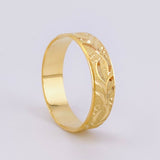 Anillo Argolla liana de hidra mate 3.15g / T6 3/4 Oro Amarillo 18K