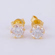 Topos Seis Garras Diamantes 1,3 Qts 2.05 g / in / 5.1 mm Oro Amarillo 18K