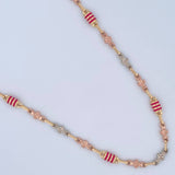 Cadena Rustica Flores 12.5gr / 60cm / Oro 18K &