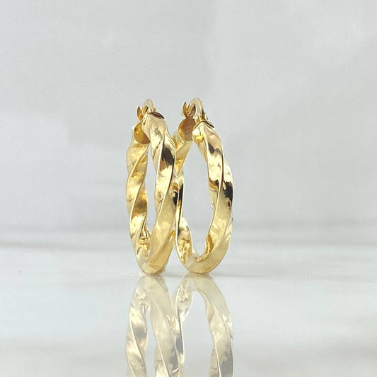 Kari Hoop Earrings 3.75gr / 1.3in / 18K Gold