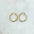 Hoop Earrings Mary 1.4gr / 2.4cm / Twisted 18K Yellow Gold