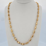 Rustic Chain Pyramid 10.9gr / 61cm / 4.1mm 18K Yellow Gold $