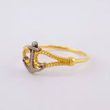 Anillo Ancla 1.75gr / T6 3/4 / Oro Amarillo