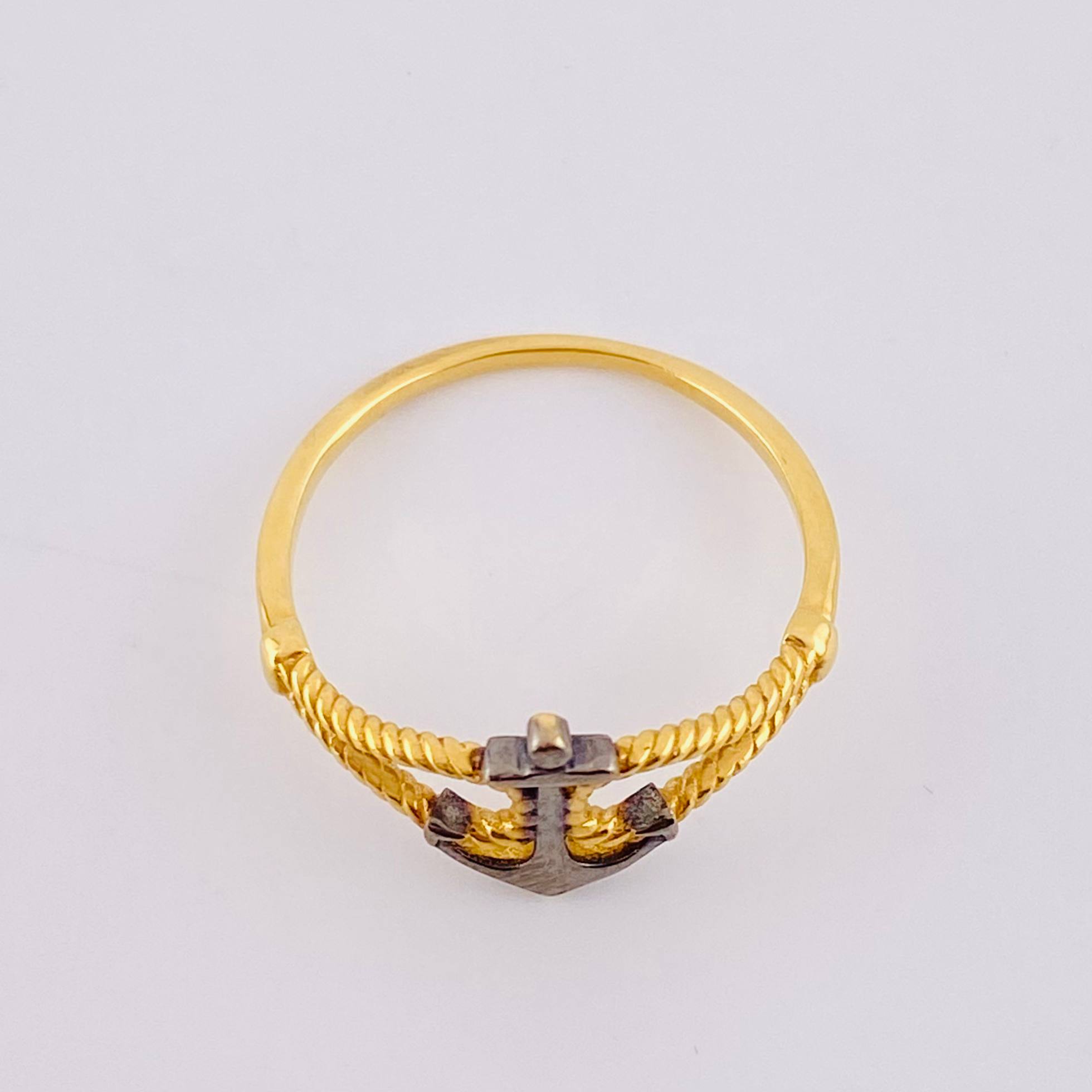 Anillo Ancla 1.75gr / T6 3/4 / Oro Amarillo