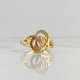 Custom Custom Horse Ring 10gr / Pink Zircons Two Yellow and Rose Gold 18K