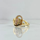 Custom Custom Horse Ring 10gr / Pink Zircons Two Yellow and Rose Gold 18K