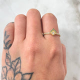 Triangular Frame Ring 1.6gr / Size 6 3/4 / 18K Gold ©