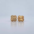 Topos Trebol 2gr / Piedra Morada Oro Amarillo 18K &