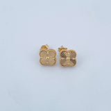Topos Trebol 2gr / Piedra Morada Oro Amarillo 18K &