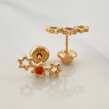 Topos Silueta Estrellas 1.05gr / 11.6mm Oro Amarillo 18K %