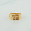 Anillo Cruz Cristo 5.4gr / T10 / Oro Amarillo 18K %