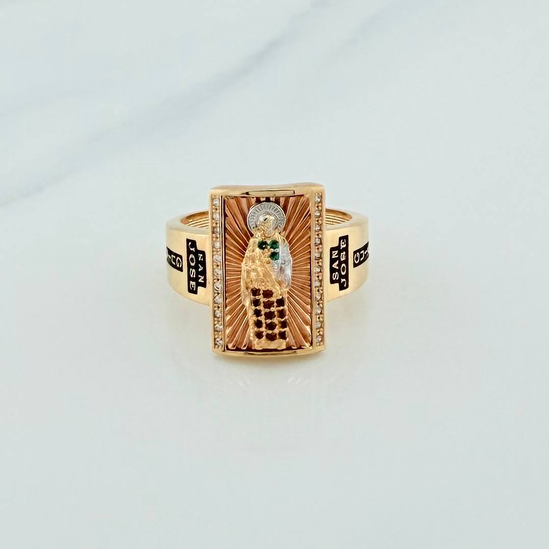 Anillo San Jose 8.9gr / T10 3/4 / Tres Oros 18K %