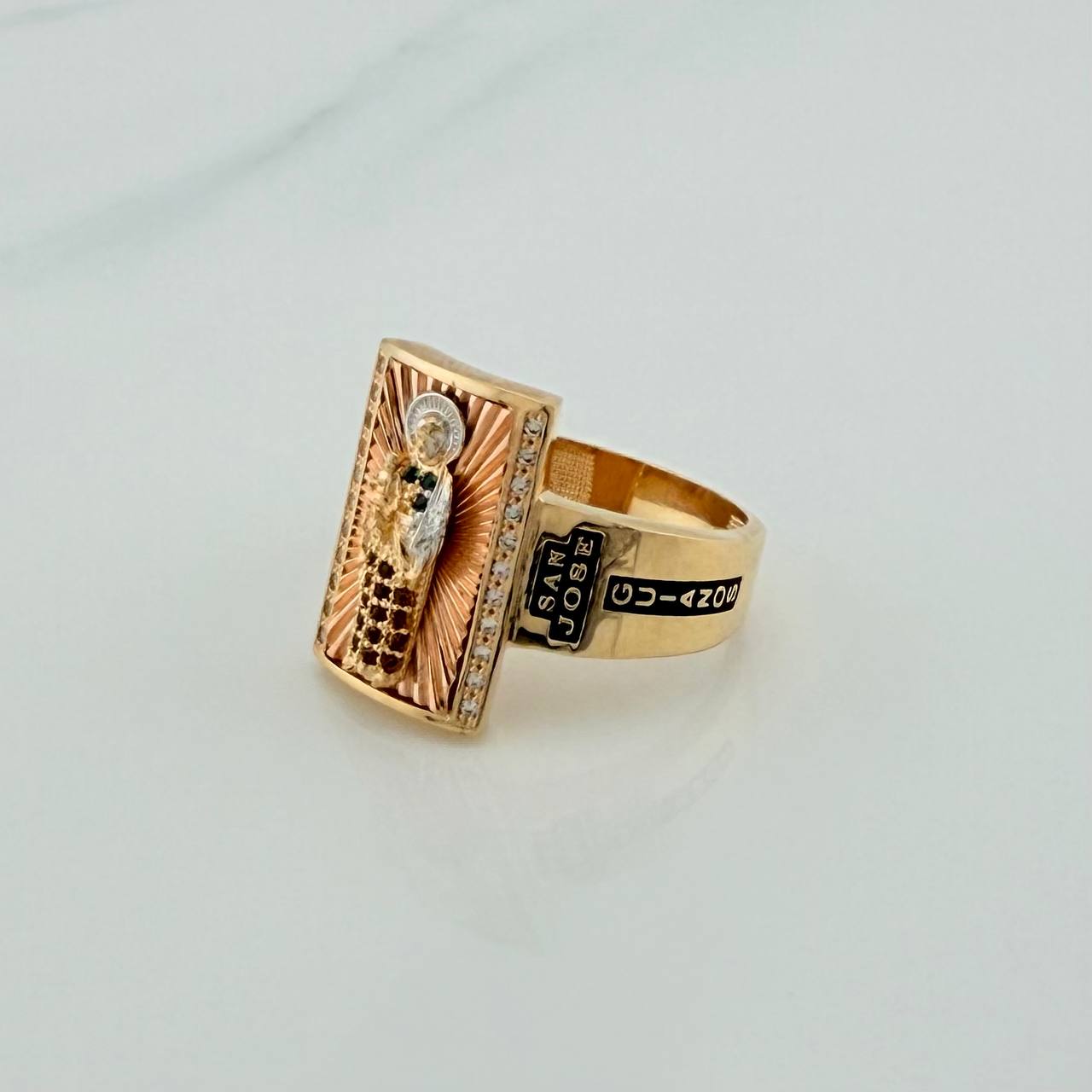 Anillo San Jose 8.9gr / T10 3/4 / Tres Oros 18K %