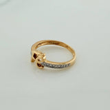Anillo Fe 2.4gr / T6 1/2 / Dos Oros Amarillo Blanco 18K %