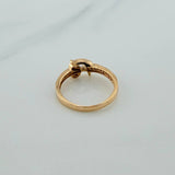 Anillo Fe 2.4gr / T6 1/2 / Dos Oros Amarillo Blanco 18K %