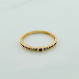 Anillo Carril 1.5gr / T7 3/4 / Oro Amarillo 18K %