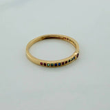 Anillo Carril 1.5gr / T7 3/4 / Oro Amarillo 18K %