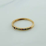 Anillo Carril 1.5gr / T7 3/4 / Oro Amarillo 18K %