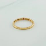 Anillo Carril 1.5gr / T7 3/4 / Oro Amarillo 18K %