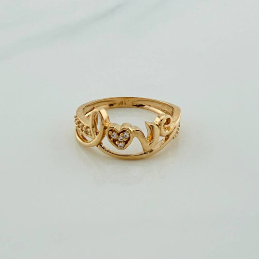 Love Ring 2.4gr / T5 3/4 / Yellow Gold 18K %