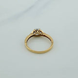 Solitaire Churumbela Ring 1.8gr / T5 3/4 / Two Golds Yellow White 18K %