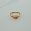Trio Hearts Ring 1.9gr / T6 1/2 / Yellow Gold 18K %