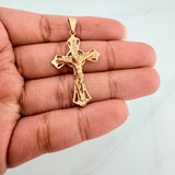 Dije Cruz Cristo 3.9gr / 1 3/4 in / Oro Amarillo 18K %