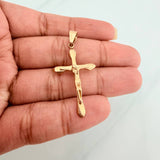 Dije Cruz Cristo 2.3gr / 1 3/4 in / Oro Amarillo 18K %