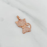 Cat Pendant 2.1gr / 1 in / Rose Gold 18K %