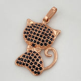 Cat Pendant 2.05gr / 1 in / Rose Gold 18K %